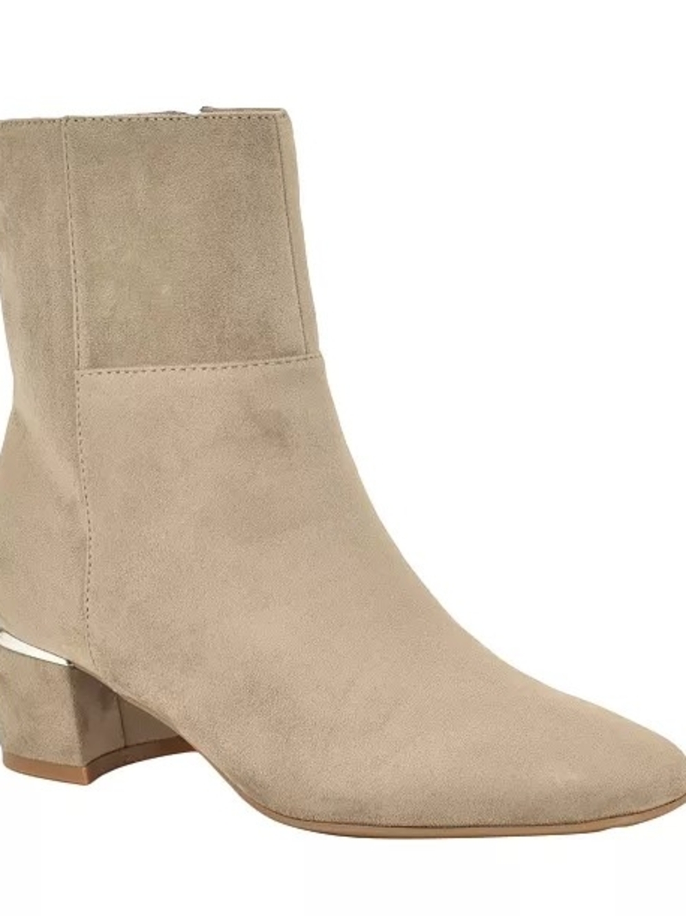 Calvin Klein Beige Suede Ankle Boot